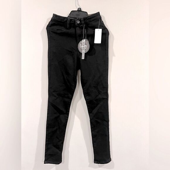 DOLLHOUSE Juniors' Curvy-Fit High-Rise Skinny Jeans size 26W - Picture 4 of 4